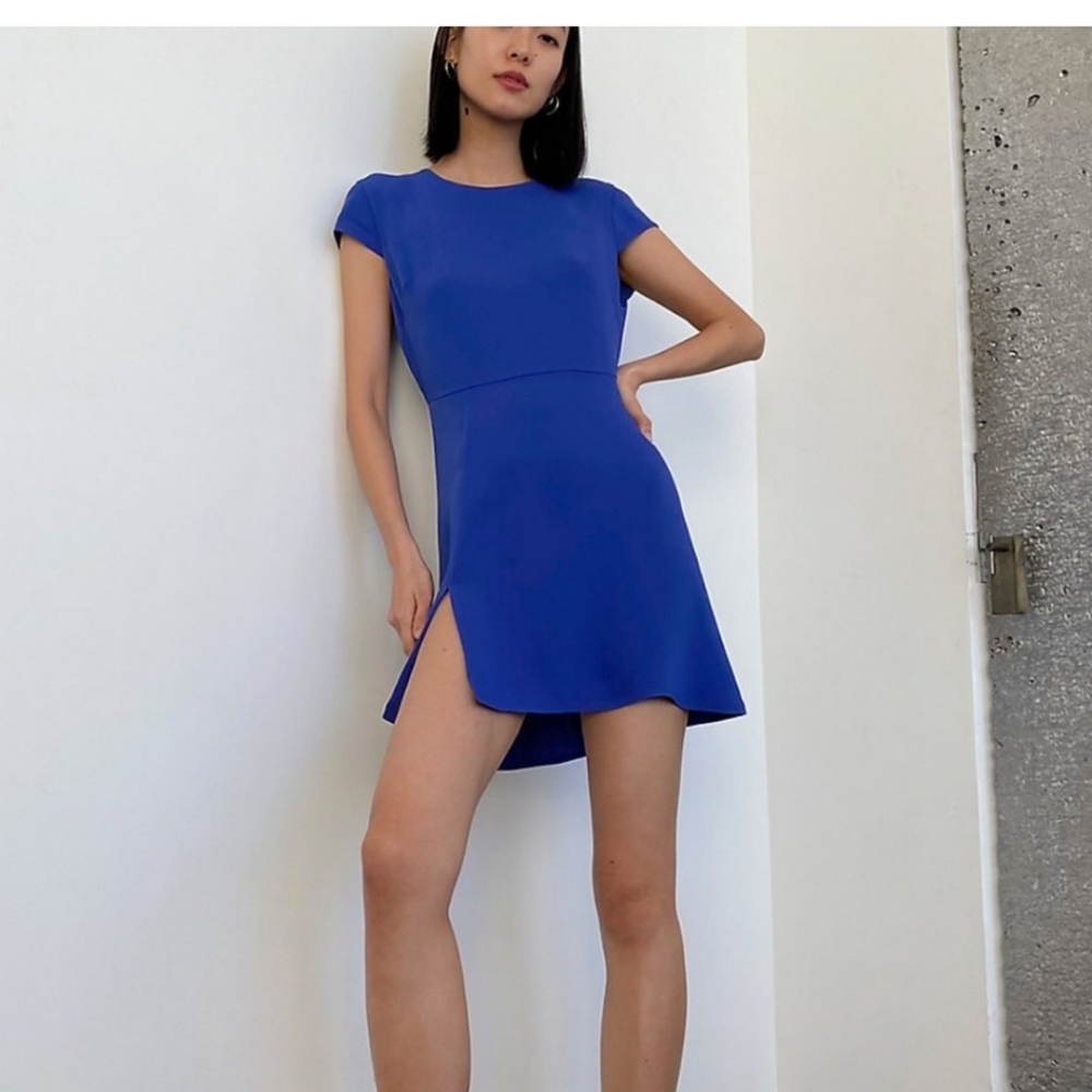 Aritzia Babaton hampton mini Blue Women's Dress